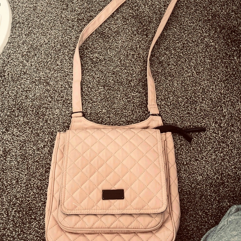 Steve Madden Blush Quilted Crossbody Bag